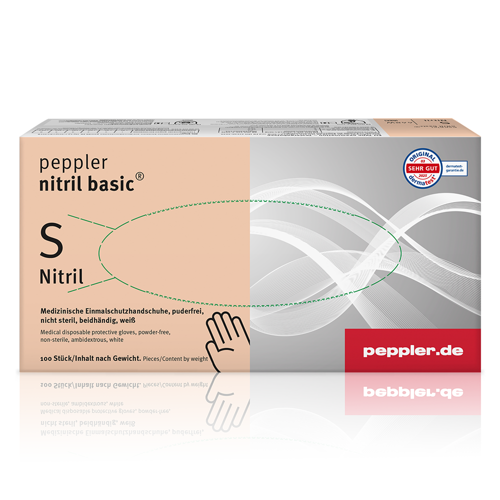 peppler nitril basic® | Nitrilhandschuh | weiß